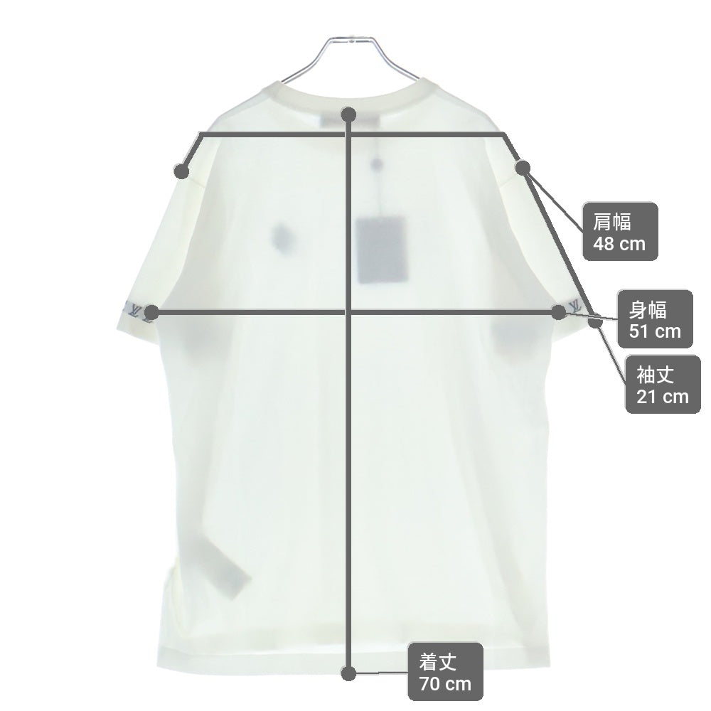 LOUIS VUITTON(ルイヴィトン) 25AW モノグラムジャガード 半袖Tシャツ カットソー ホワイト RM252MQ Z34 HRN47W