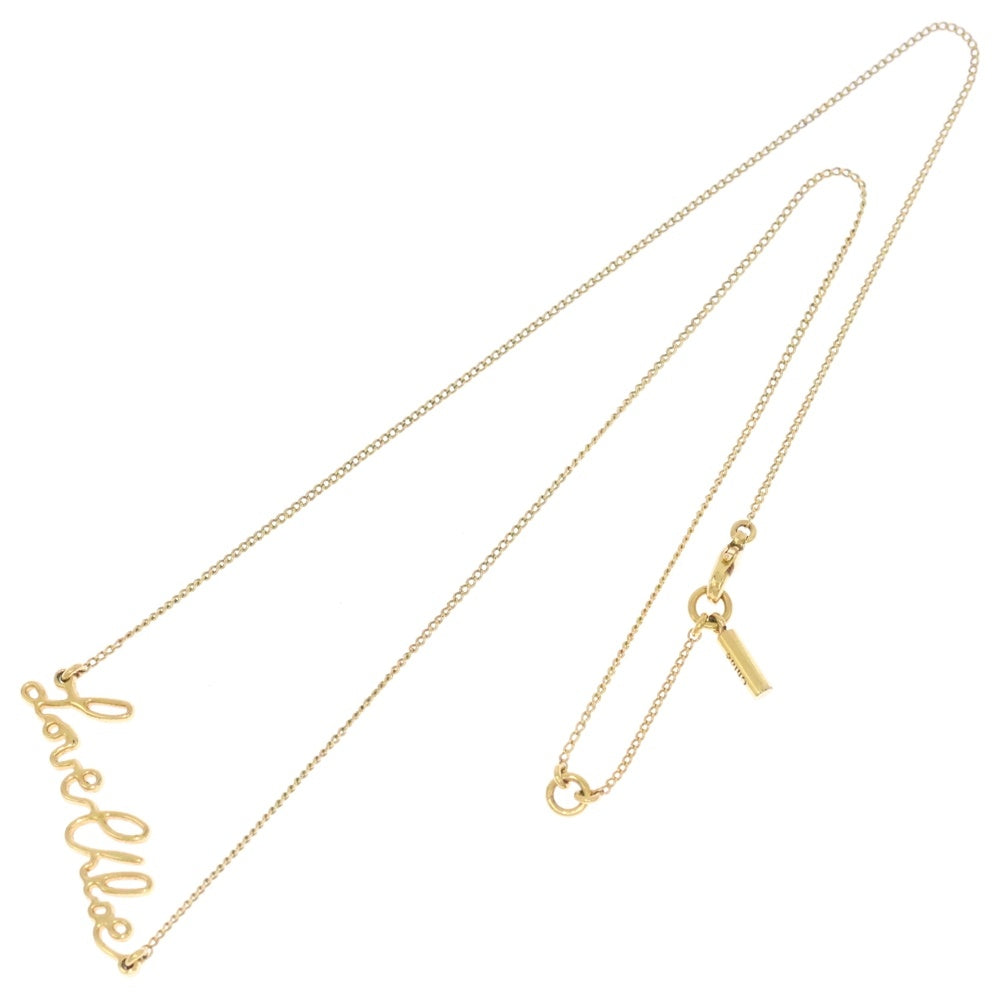 Chloe(クロエ) ラブクロエロゴ ネックレス ゴールド