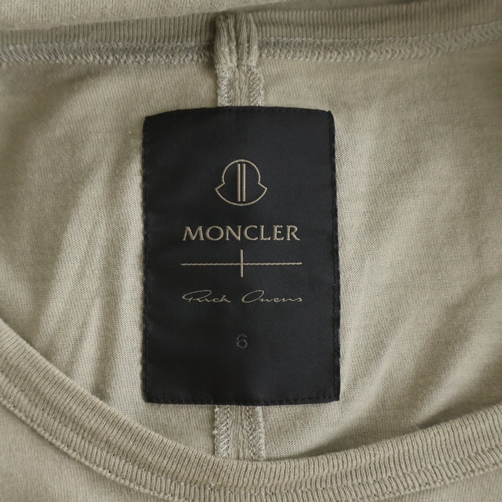 MONCLER(モンクレール) ×リックオウエンス 2023AW SS LEVEL Tシャツ カーキ #M I209N8C00001