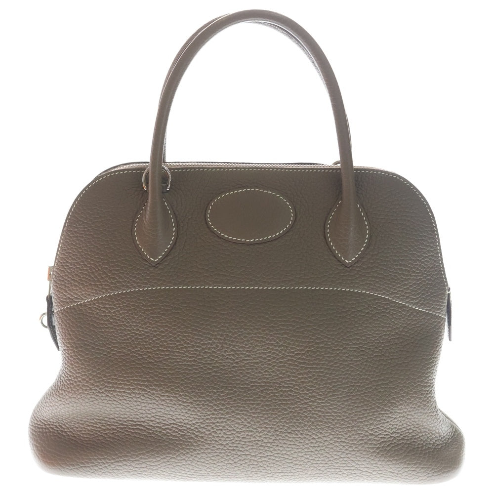 HERMES(エルメス) ボリード31 エトゥープ トリヨンクレマンス レザー 2WAY ハンド ショルダーバッグ シルバー金具 ベージュ T刻印 レディース