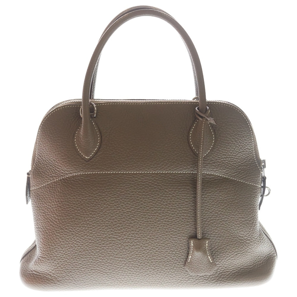 HERMES(エルメス) ボリード31 エトゥープ トリヨンクレマンス レザー 2WAY ハンド ショルダーバッグ シルバー金具 ベージュ T刻印 レディース
