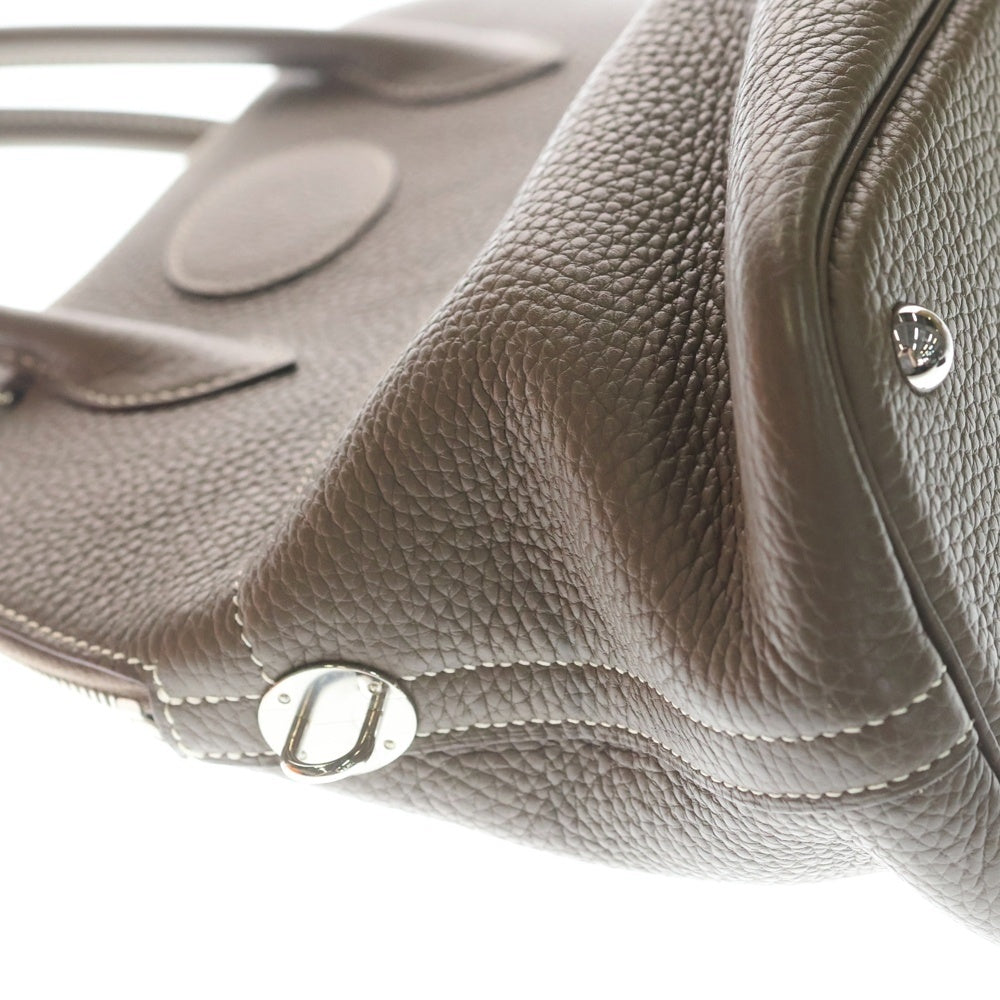 HERMES(エルメス) ボリード31 エトゥープ トリヨンクレマンス レザー 2WAY ハンド ショルダーバッグ シルバー金具 ベージュ T刻印 レディース