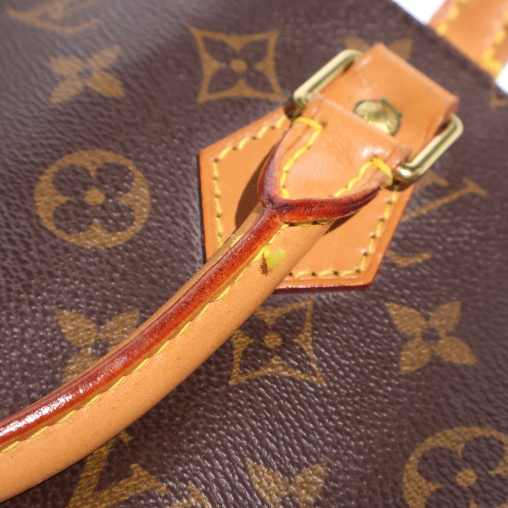LOUIS VUITTON(ルイヴィトン) モノグラム サックプラ トートバッグ ハンドバッグ ブラウン レザー×PVC M51140 ゴールド金具 レディース