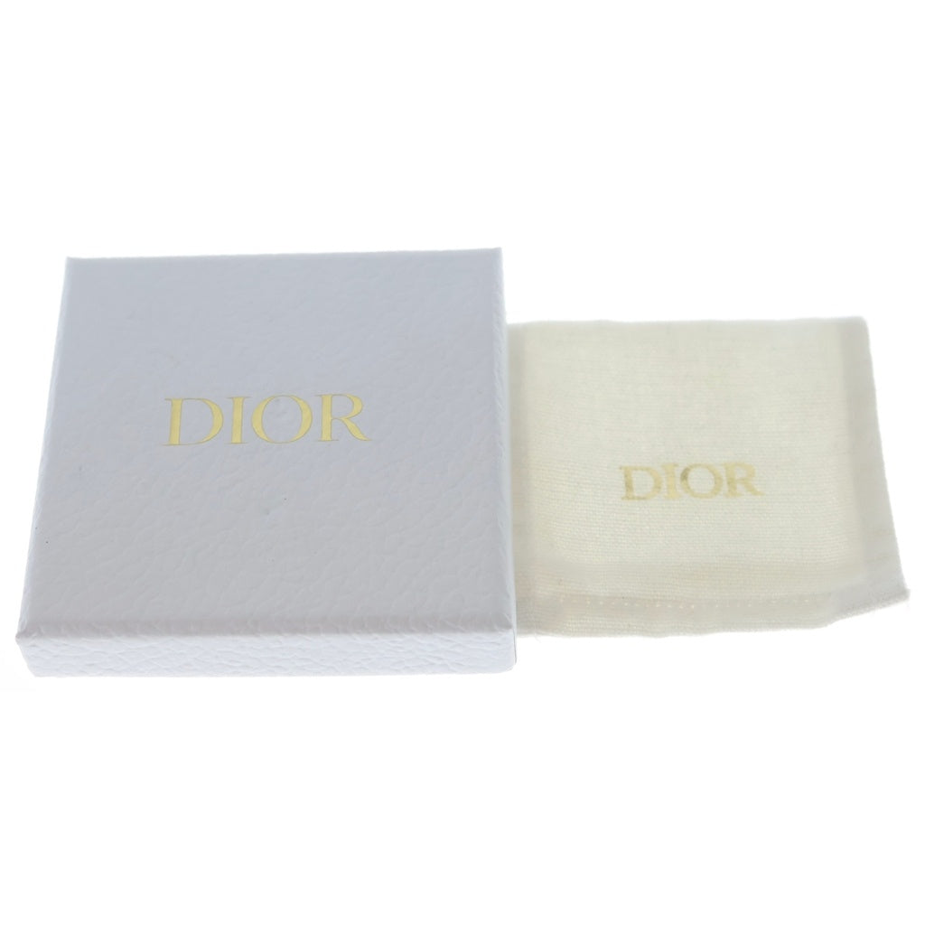 Christian Dior(クリスチャンディオール) クレール ディー リュヌ CDロゴ ラインストーン ピアス シルバー メタル×クリスタル レディース