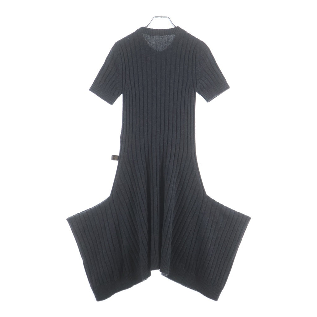 LOUIS VUITTON(ルイヴィトン) 22AW カシミヤニット モノグラム ミディアムワンピース グレー レディース RW222B TT8 FNKD87