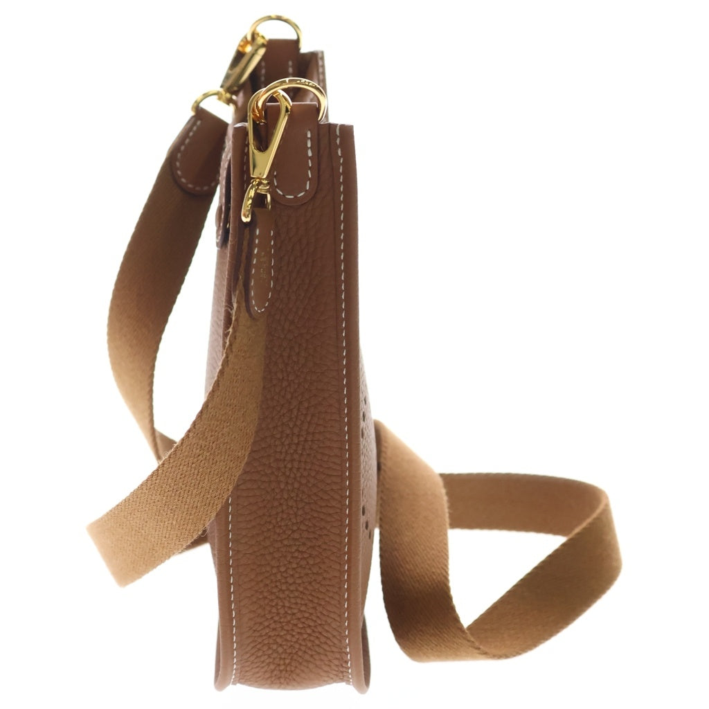 HERMES(エルメス) エブリンTPM ゴールド トリヨンクレマンス ショルダーバッグ ミニバッグ ブラウン レザー K刻印 ゴールド金具 レディース