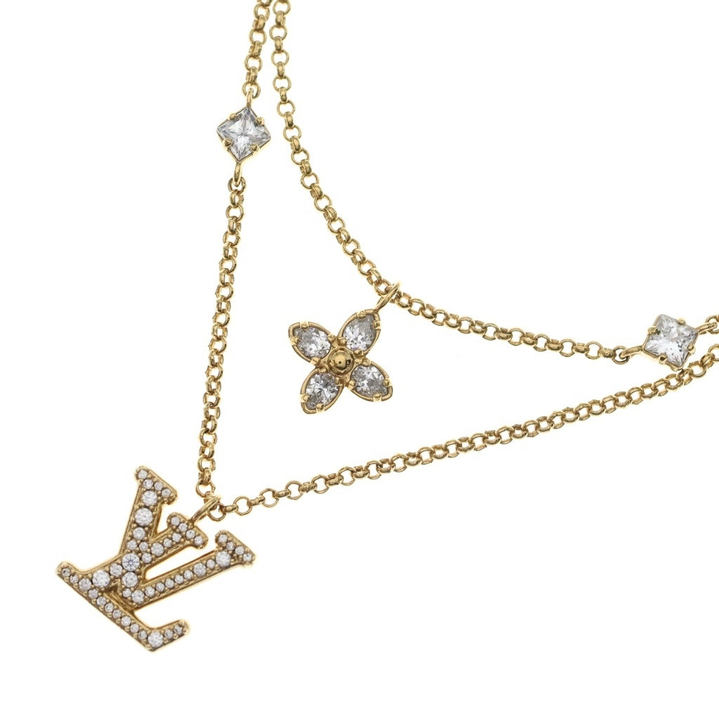 LOUIS VUITTON(ルイヴィトン) ネックレス・レディLV GP ロゴライン 