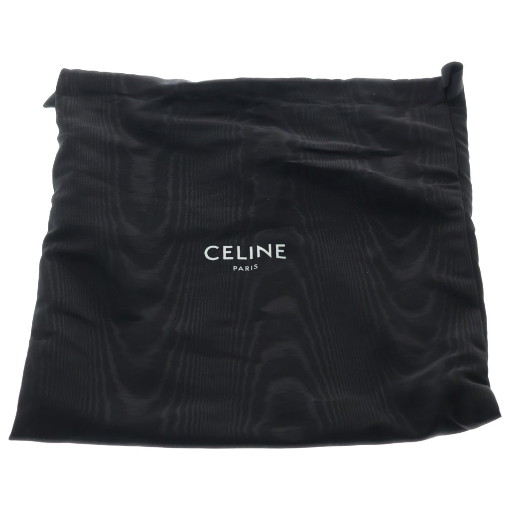 CELINE(セリーヌ) トリオ ラージ ショルダーバッグ ボルドー レザー レディース