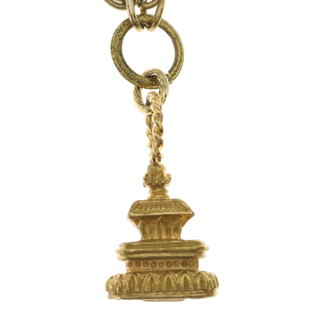 CHANEL(シャネル) パゴダ モチーフ チェーンネックレス ゴールド金具 レディース