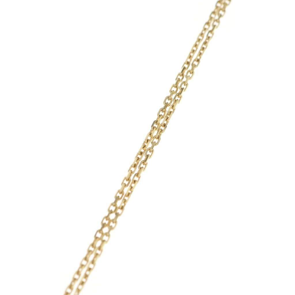 Van Cleef & Arpels(ヴァンクリーフアンドアーペル) ヴィンテージアルハンブラ マザーオブパール ネックレス ペンダント チェーン ゴールド×ホワイト Au750YG 5.2g VCARA45900 レディース