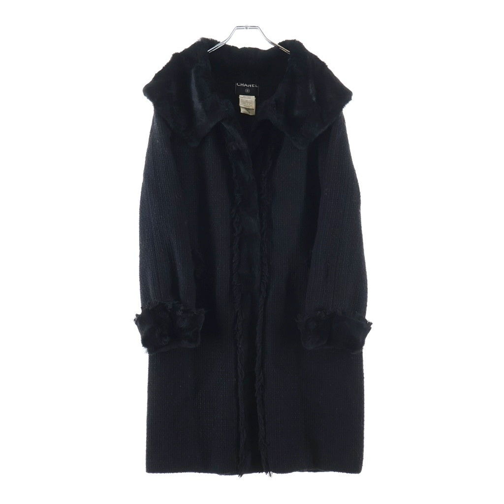 CHANEL(シャネル) 01A ヴィンテージシャネル ラビットファーコート ブラック P18169W02825 レディース