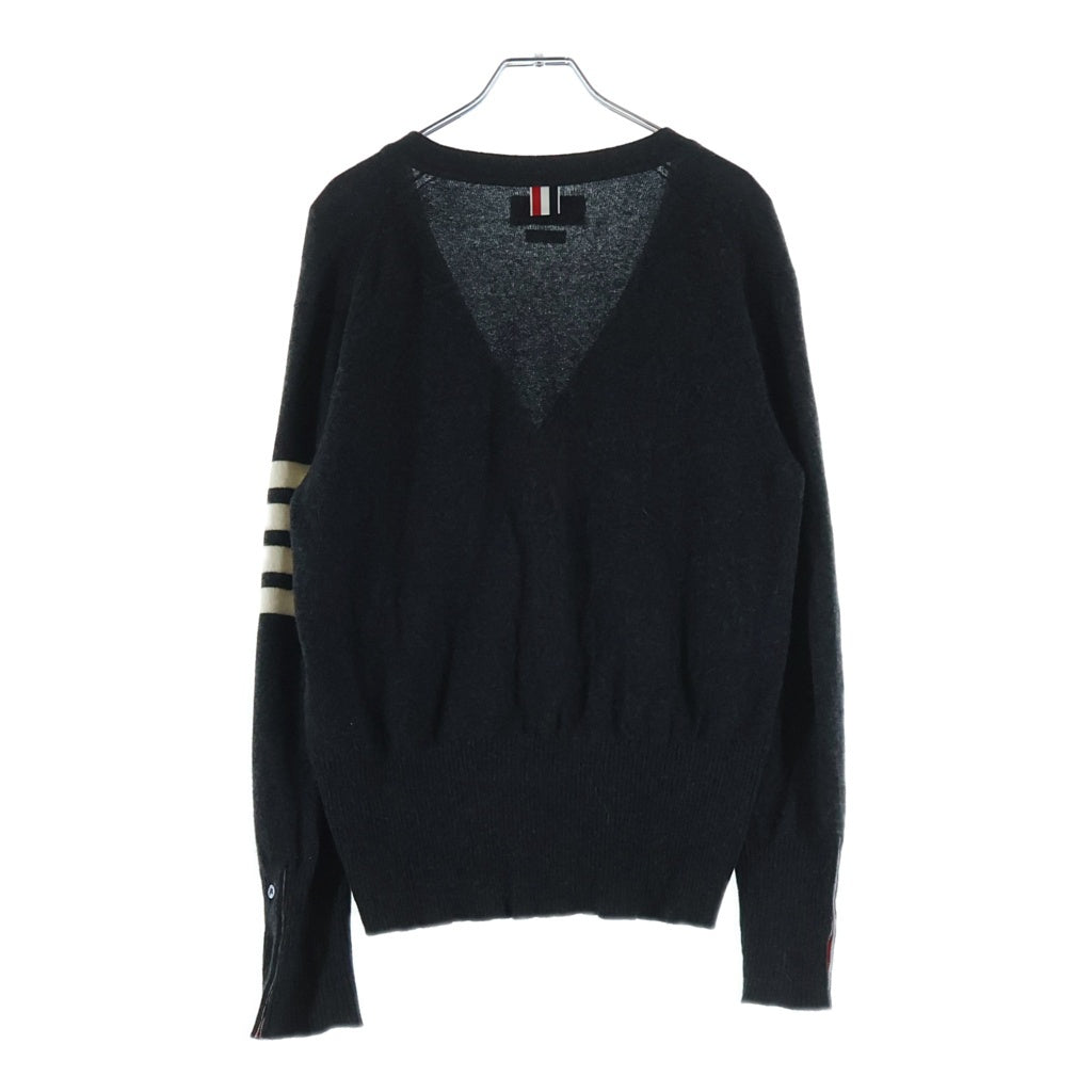 THOM BROWNE(トムブラウン) クラシック 4バー カシミヤニット カーディガン グレー MKC001Aー00011022 レディース