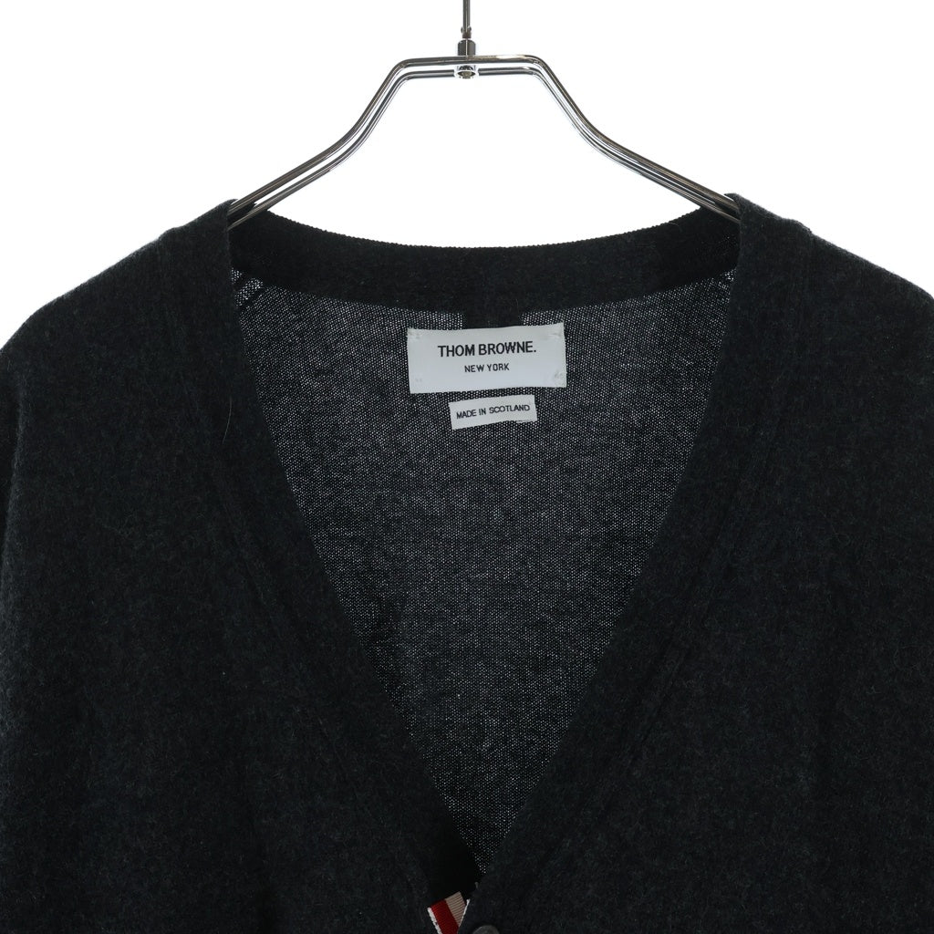 THOM BROWNE(トムブラウン) クラシック 4バー カシミヤニット カーディガン グレー MKC001Aー00011022 レディース
