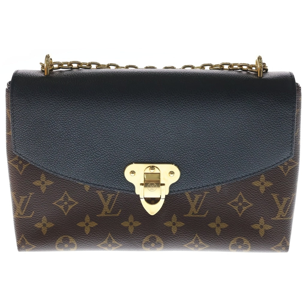 LOUIS VUITTON(ルイヴィトン) モノグラム サンプラシード 2WAYバッグ ハンドバッグ ショルダーバッグ チェーンバッグ ブラック×ブラウン×レッド レザー M43714 ゴールド金具 レディース