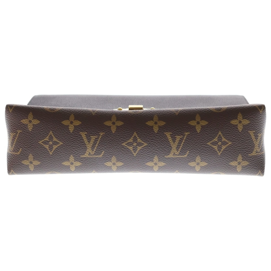 LOUIS VUITTON(ルイヴィトン) モノグラム サンプラシード 2WAYバッグ ハンドバッグ ショルダーバッグ チェーンバッグ ブラック×ブラウン×レッド レザー M43714 ゴールド金具 レディース