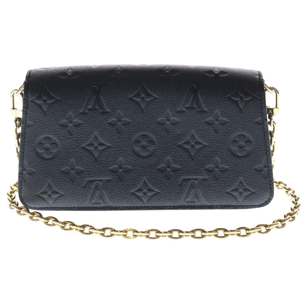 LOUIS VUITTON(ルイヴィトン) モノグラムアンプラント ウォレット オン チェーン・メティス ショルダーバッグ チェーンバッグ ブラック レザー M82637 ゴールド金具 レディース