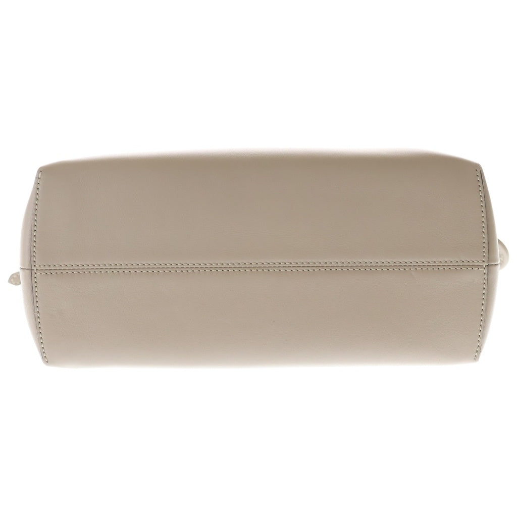 FENDI(フェンディ) バイザウェイ ミディアム 2WAYハンドバッグ ショルダーバッグ ベージュ グレー レザー 8BL146 シルバー金具 レディース