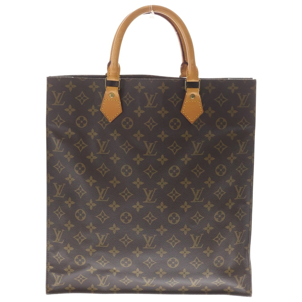 LOUIS VUITTON(ルイヴィトン) モノグラム サックプラ トートバッグ ハンドバッグ ブラウン PVCレザー M51140 ゴールド金具 レディース