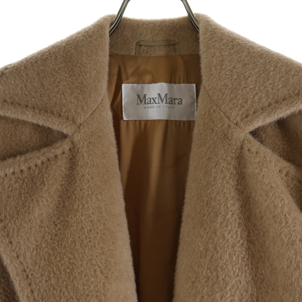 Max Mara(マックスマーラ) アルパカ ウール ベルト付き ガウン ロング コート ベージュ レディース
