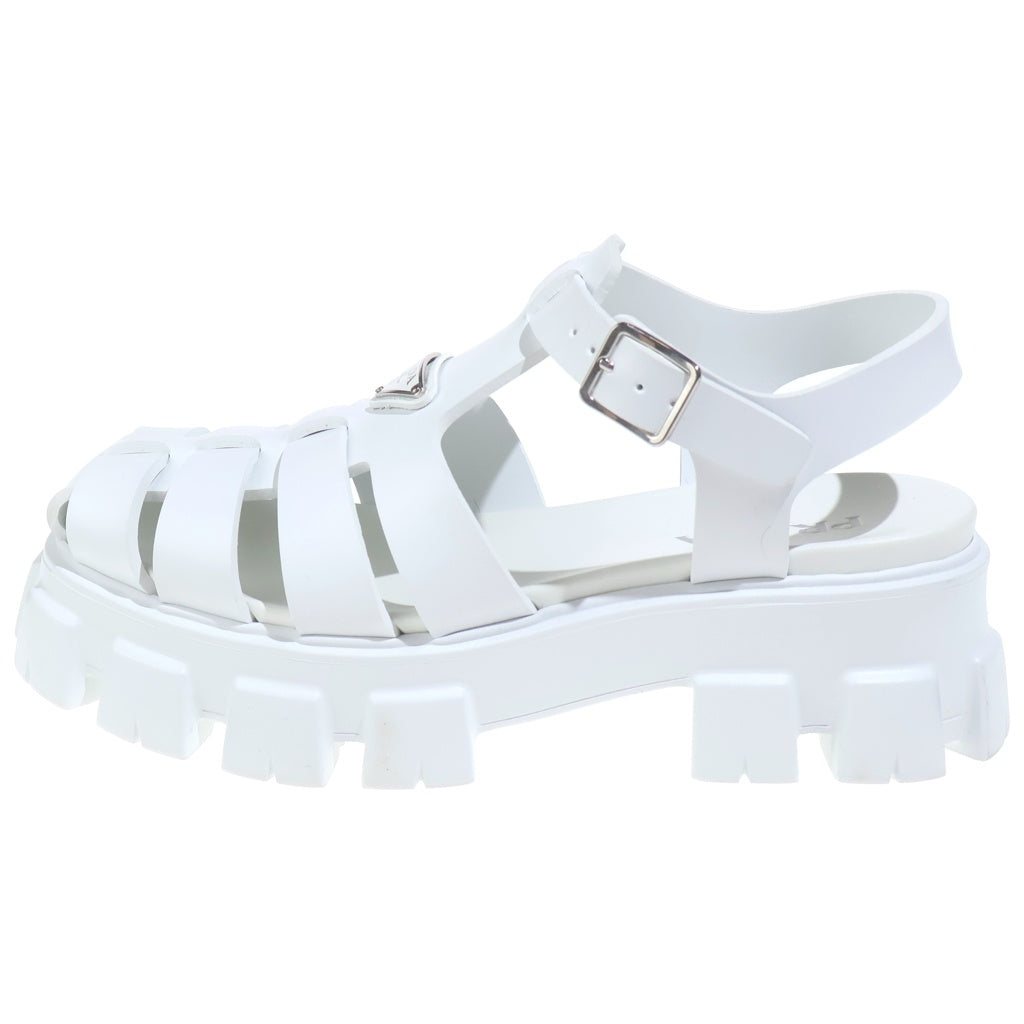 PRADA(プラダ) モノリスフォームラバーサンダル ホワイト #10