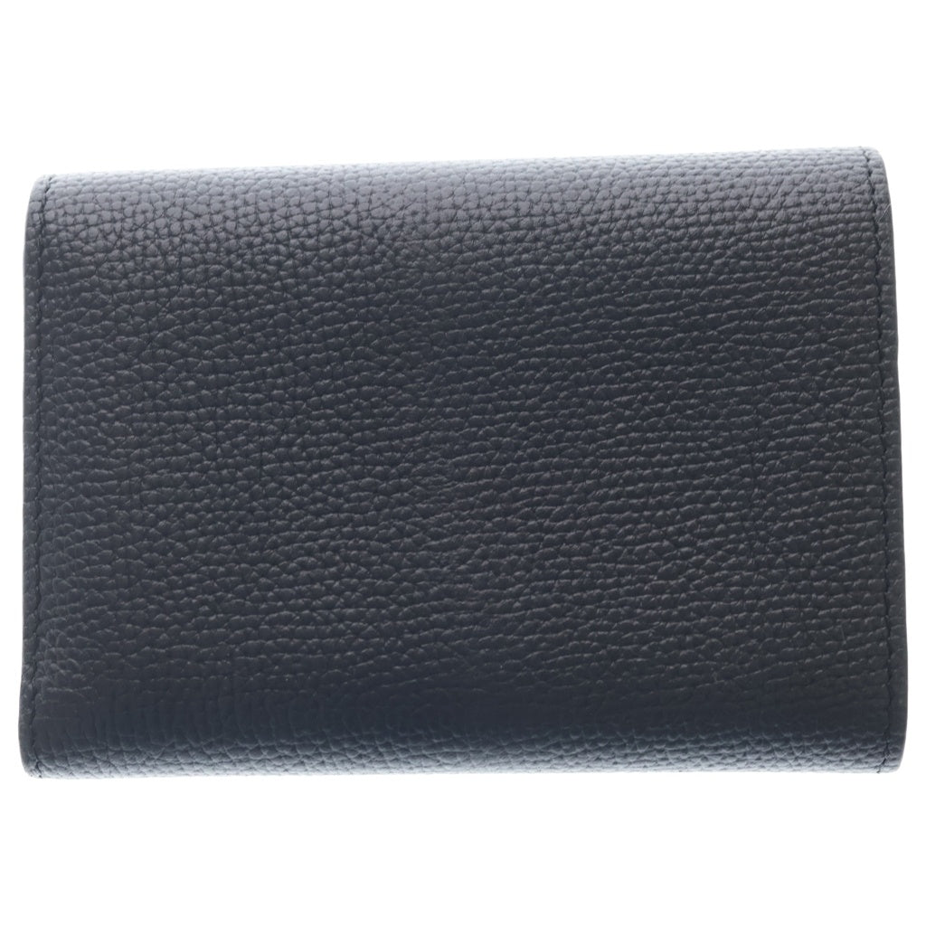 LOEWE(ロエベ) トライフォールド レザー 財布 ウォレット シルバー金具 レディース
