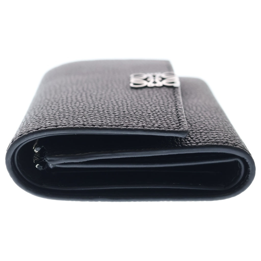 LOEWE(ロエベ) トライフォールド レザー 財布 ウォレット シルバー金具 レディース