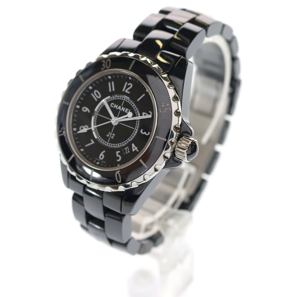 CHANEL(シャネル) J12 SE/QZ ブラックセラミック クォーツ 腕時計 H0682 黒文字盤
