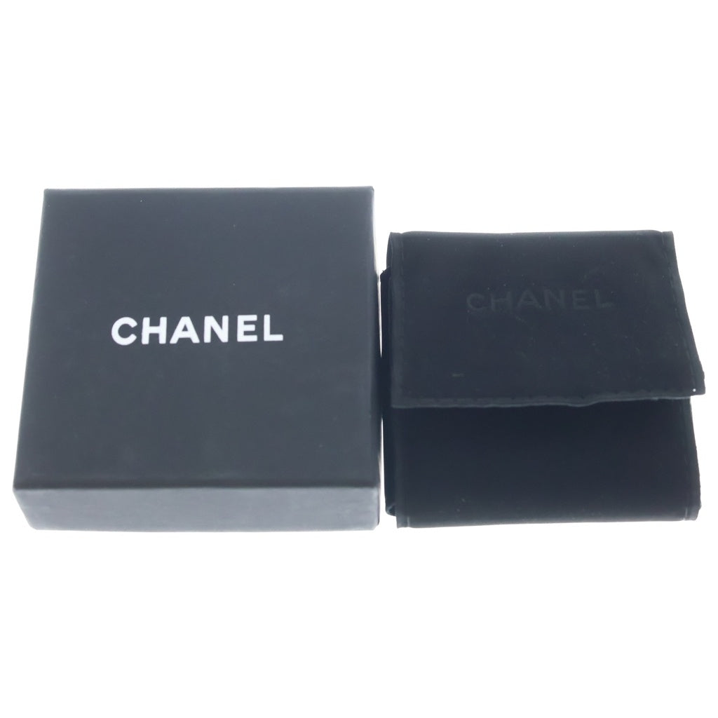 CHANEL(シャネル) ココマーク ブローチ メタル レザー ラインストーン GP ゴールド/ブラック 20A レディース