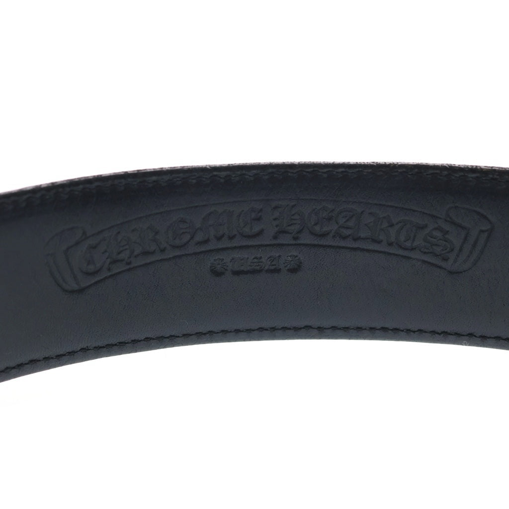 CHROME HEARTS(クロムハーツ) BLT ROLLER 3PC1.5inch 3PCローラーバックル レザーベルト シルバー BCA357
