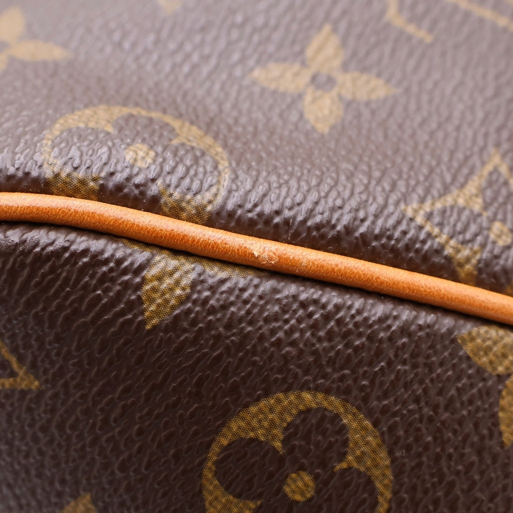 LOUIS VUITTON(ルイヴィトン) モノグラム ティヴォリGM トートバッグ ハンドバッグ ブラウン レザー×PVC M40144 ゴールド金具 レディース