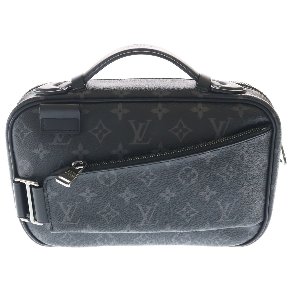 LOUIS VUITTON(ルイヴィトン) モノグラムエクリプス バムバッグ ショルダーバッグ ハンドバッグ ブラック レザー×PVC M42906 シルバー金具
