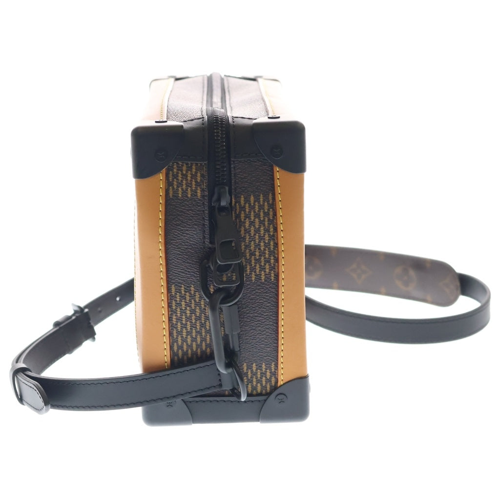 LOUIS VUITTON(ルイヴィトン) NIGOコラボ LVスクエアード コレクション ダミエ・ジャイアント ソフトトランク ショルダーバッグ N40381 ICタイプ ブラウン レディース