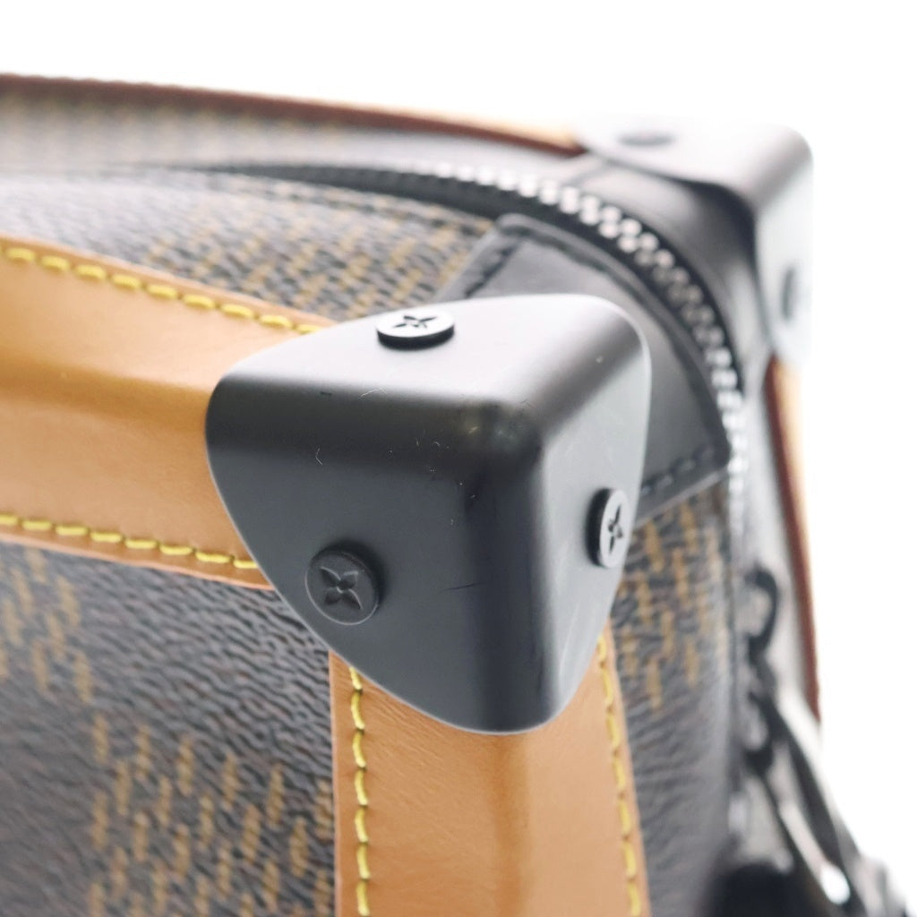 LOUIS VUITTON(ルイヴィトン) NIGOコラボ LVスクエアード コレクション ダミエ・ジャイアント ソフトトランク ショルダーバッグ N40381 ICタイプ ブラウン レディース