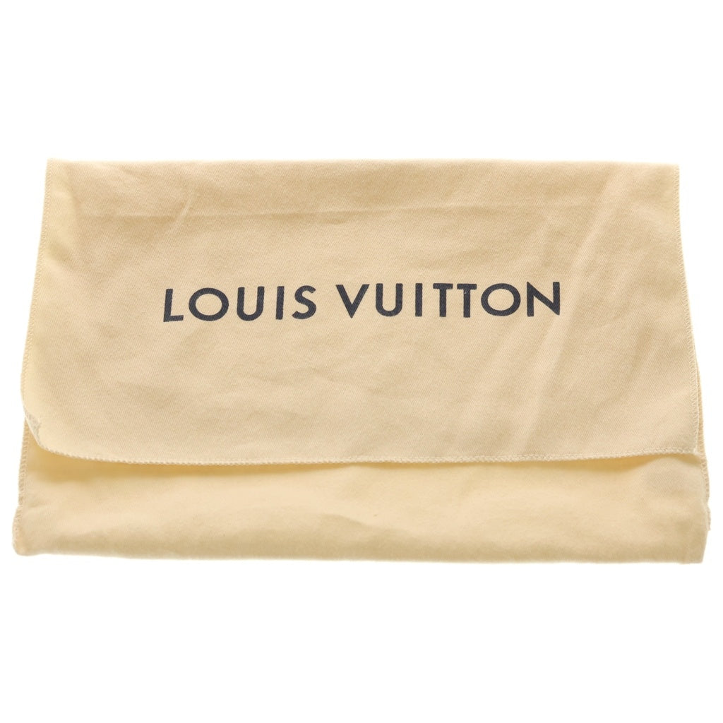 LOUIS VUITTON(ルイヴィトン) モノグラム フラットメッセンジャー ショルダーバッグ グレー レザー M44640 シルバー金具 レディース