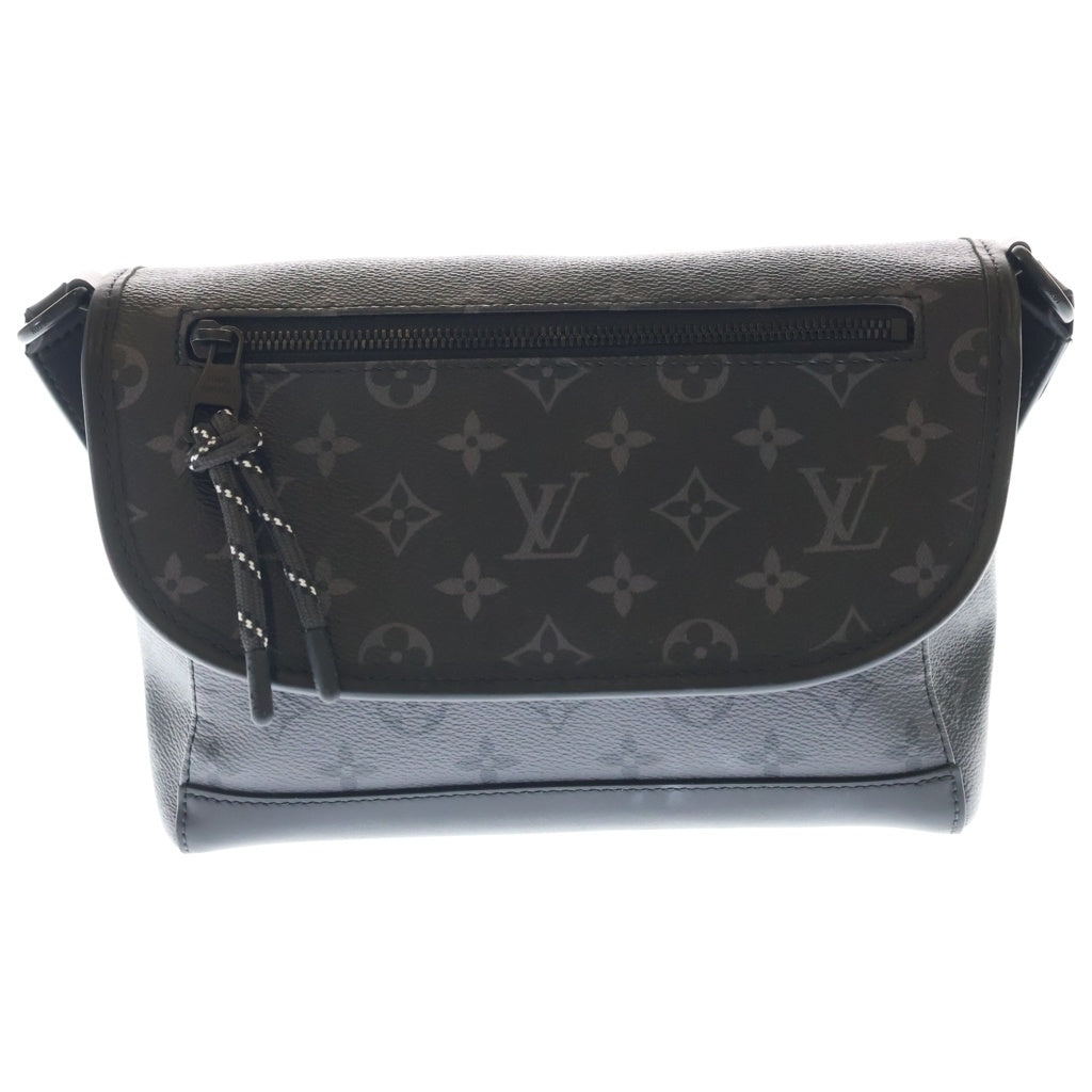 LOUIS VUITTON(ルイヴィトン) モノグラムエクリプス パルス メッセンジャー ショルダーバッグ ブラック×グレー レザー M12681 ブラック金具 レディース