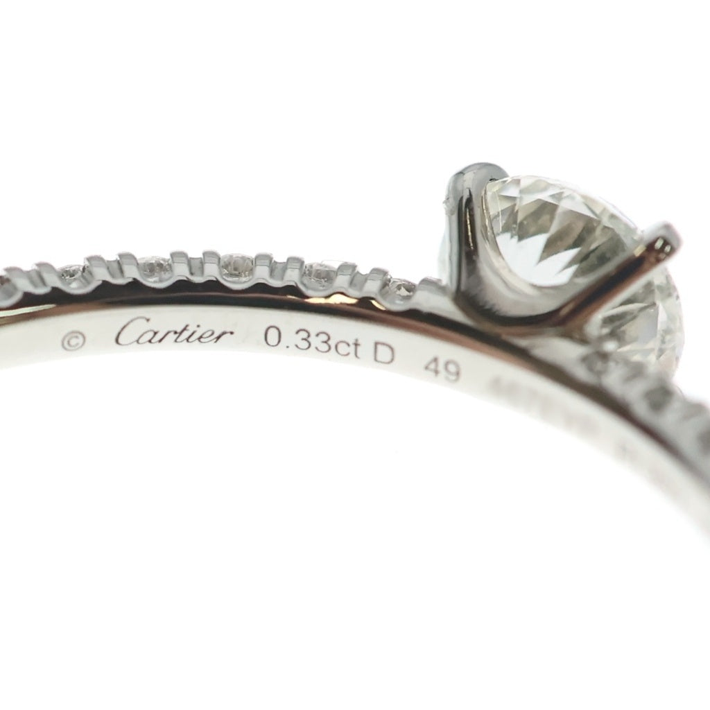 Cartier(カルティエ) エタンセルドゥカルティエ ソリテール ダイヤ リング 指輪 Pt950 プラチナ N4744549 レディース
