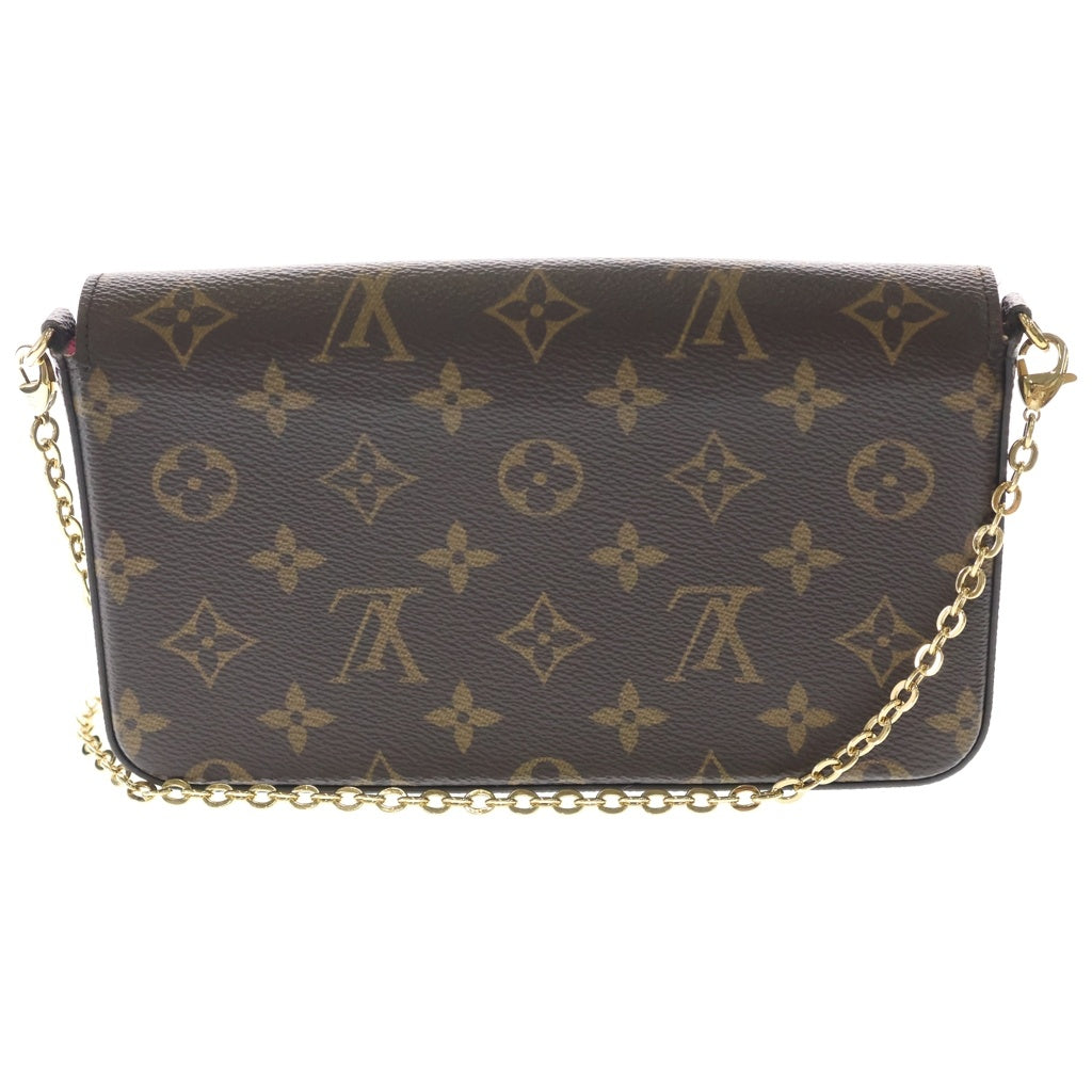 LOUIS VUITTON(ルイヴィトン) モノグラム ポシェットフェリシー ショルダーバッグ ブラウン PVCレザー M81896 RFID レディース