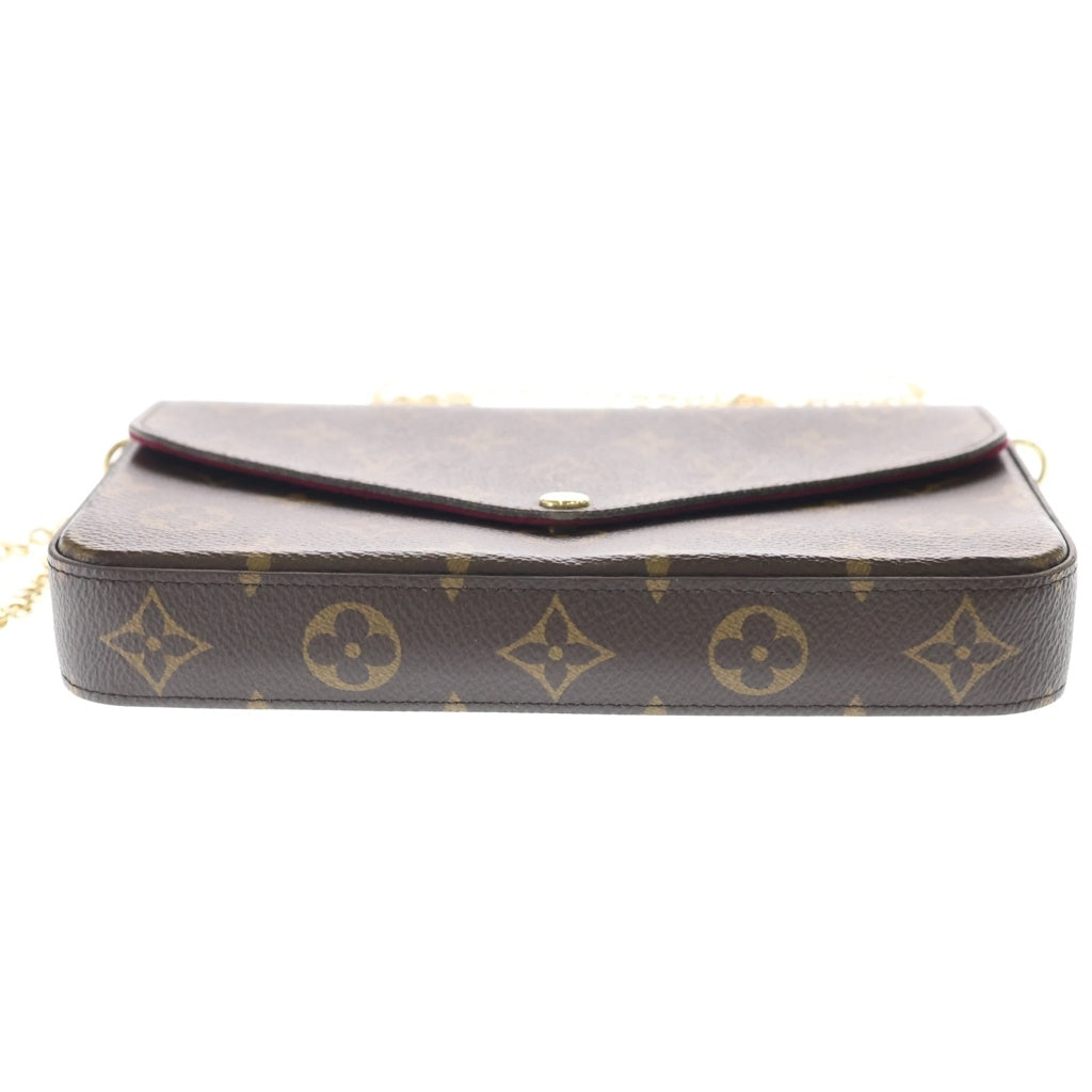 LOUIS VUITTON(ルイヴィトン) モノグラム ポシェットフェリシー ショルダーバッグ ブラウン PVCレザー M81896 RFID レディース