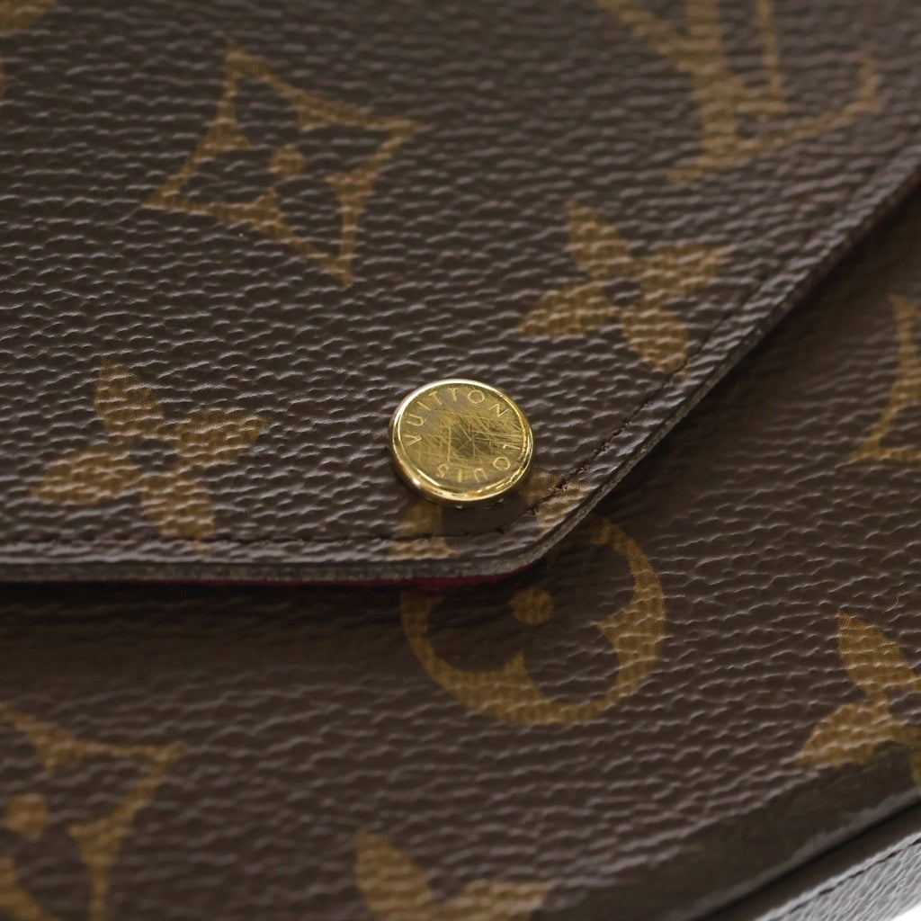 LOUIS VUITTON(ルイヴィトン) モノグラム ポシェットフェリシー ショルダーバッグ ブラウン PVCレザー M81896 RFID レディース
