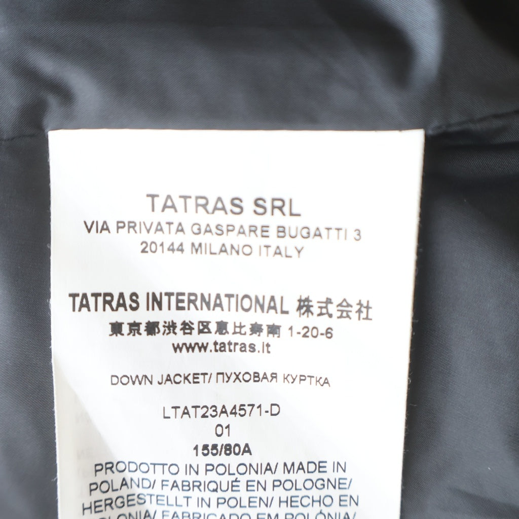 TATRAS(タトラス) LAVIANA ラヴィアナ ダウンコート フード ラクーンファー ウール ブラック LTAT23A4571 レディース