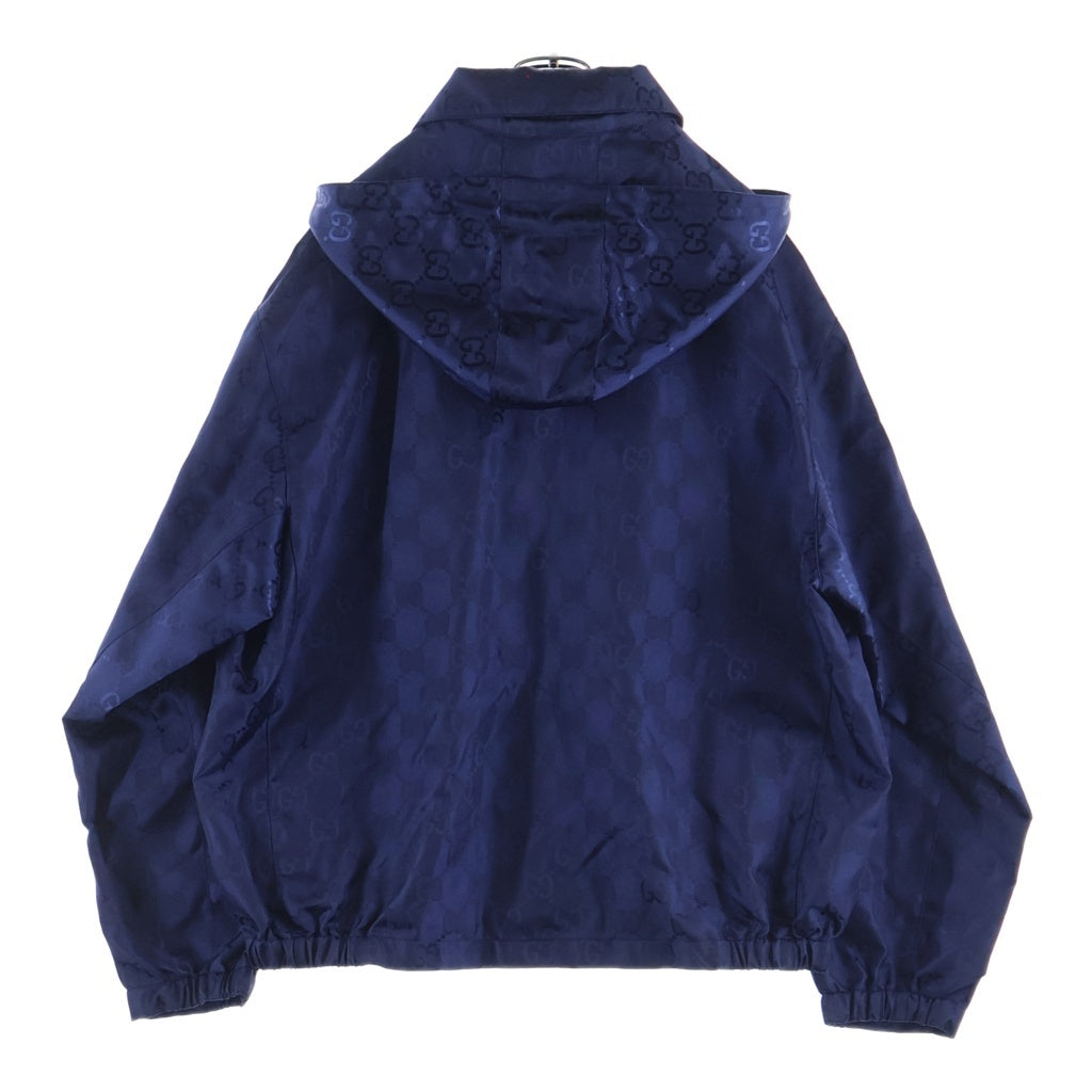 GUCCI(グッチ) 22AW Logo Jacquard Hoodie Jacket GGロゴジャガード フーデッド ジャケット ブルゾン 694168