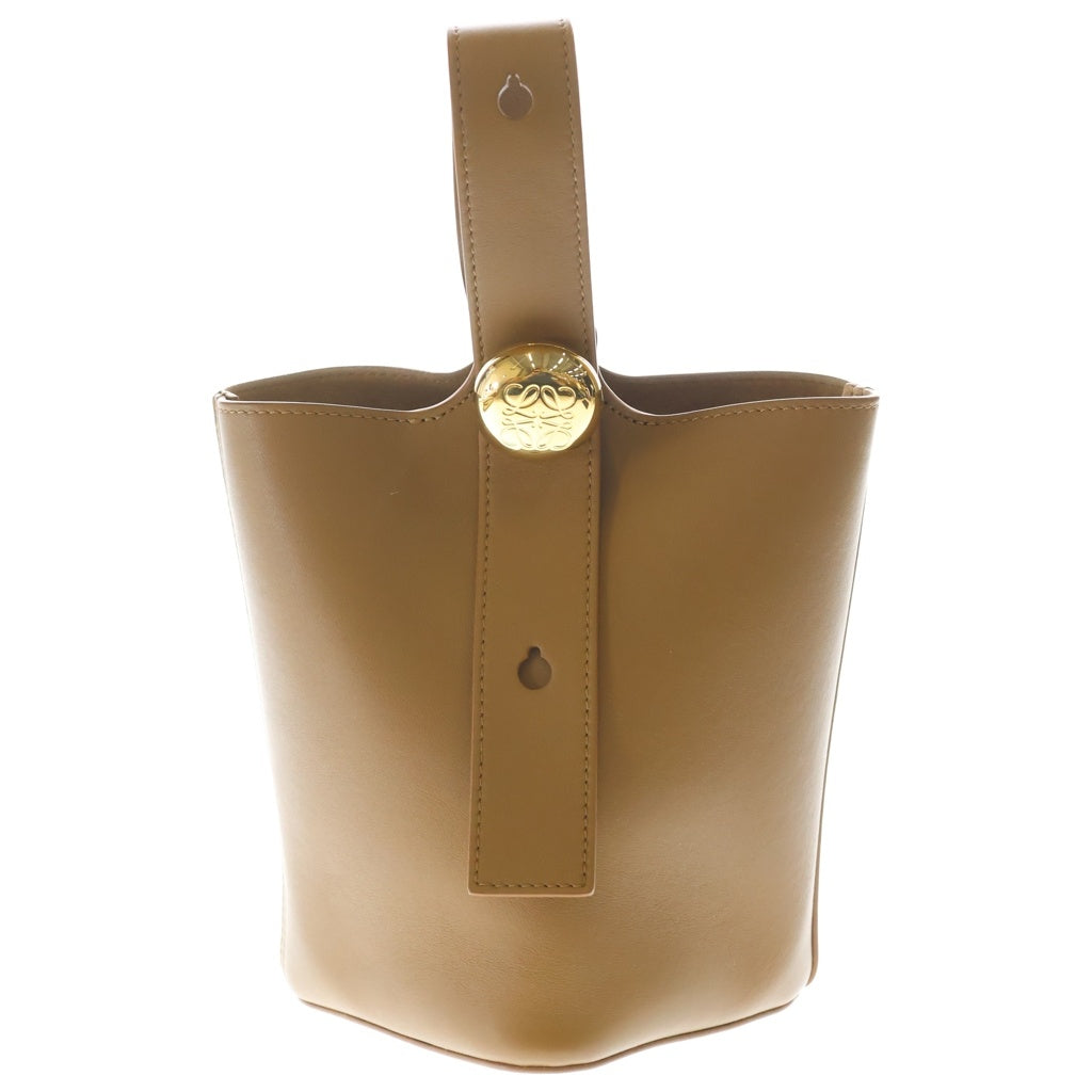 LOEWE ペブルバケットの金具 ゴールド LOEWE(ロエベ) ペブル バケット バッグ ミニ レザー 2WAY ハンド