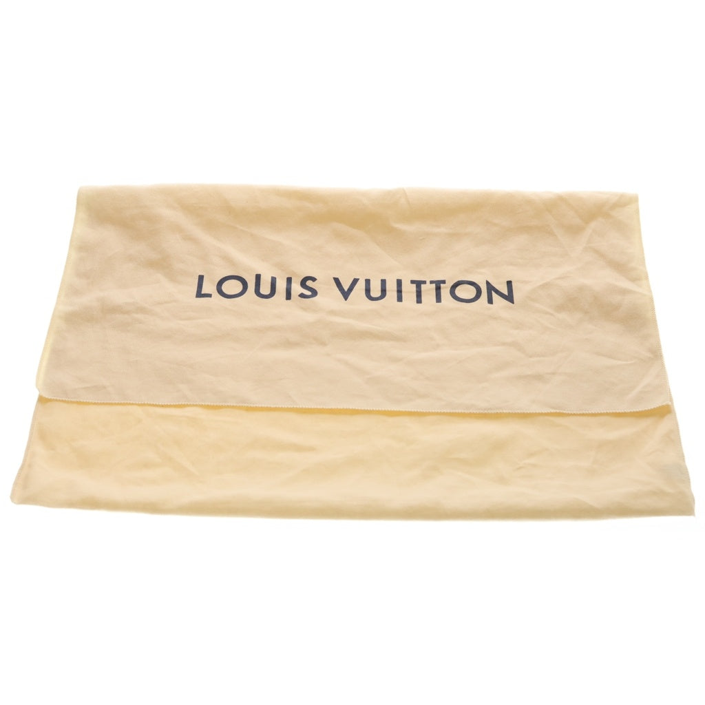 LOUIS VUITTON(ルイヴィトン) モノグラム ストライプ ランドネ メッセンジャー ショルダーバッグ ブラウン レザー×PVC M45968 ゴールド金具 レディース