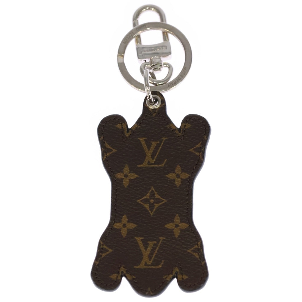 LOUIS VUITTON(ルイヴィトン) NIGOコラボ モノグラム ポルト クレ・LV MADE タイガー バッグチャーム イエロー MP3221 シルバー金具 レディース