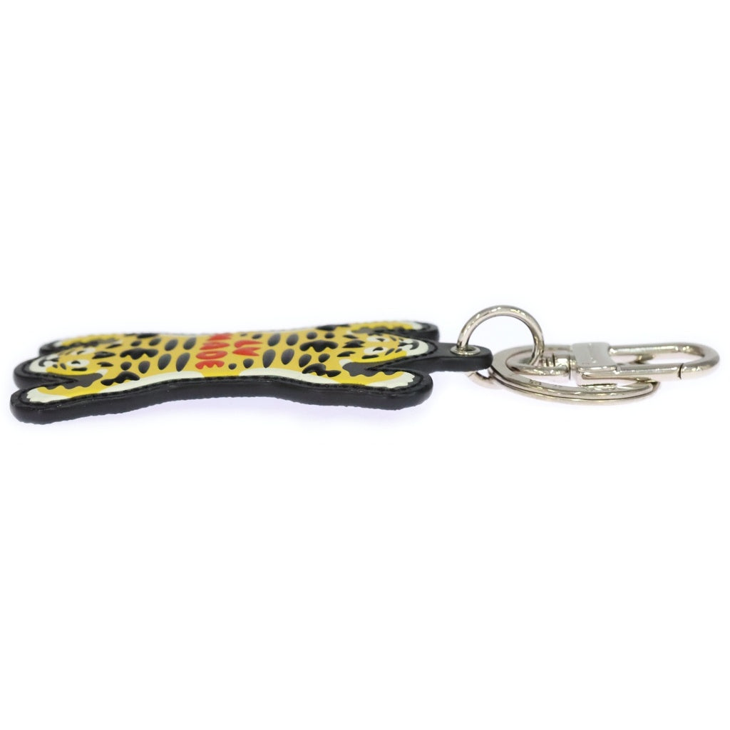 LOUIS VUITTON(ルイヴィトン) NIGOコラボ モノグラム ポルト クレ・LV MADE タイガー バッグチャーム イエロー MP3221 シルバー金具 レディース