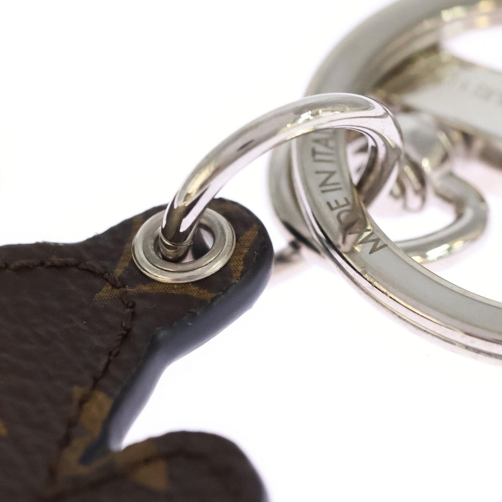 LOUIS VUITTON(ルイヴィトン) NIGOコラボ モノグラム ポルト クレ・LV MADE タイガー バッグチャーム イエロー MP3221 シルバー金具 レディース