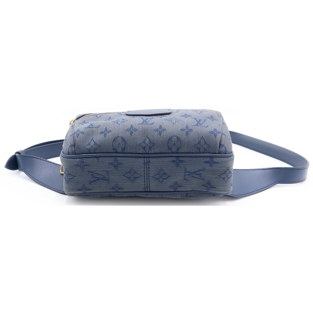 LOUIS VUITTON(ルイヴィトン) バムバッグ アウトドア ボディバッグ ショルダーバッグ モノグラム デニム ネイビー/ブルー レディース