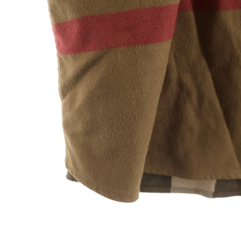 BURBERRY(バーバリー) Claverdon ビッグチェック総柄 コットン 長袖シャツ ブラウン 8112107