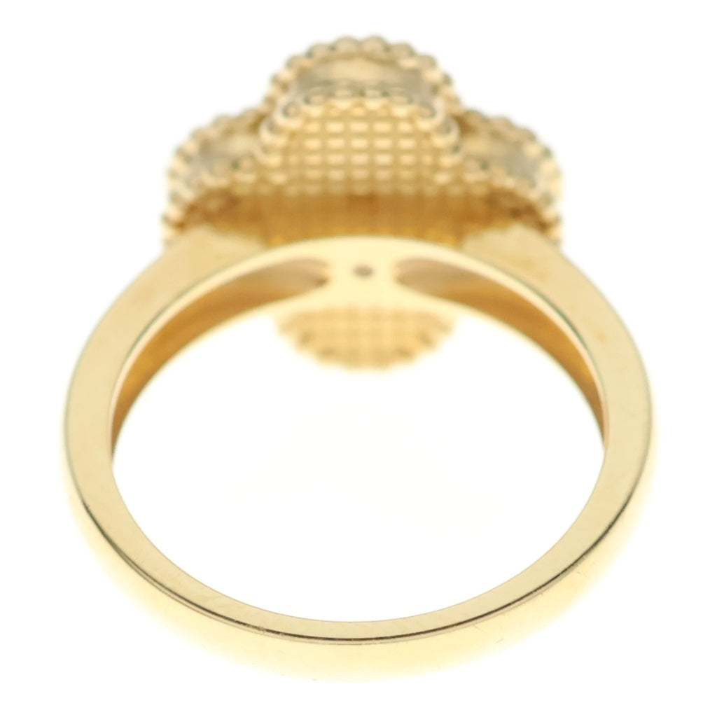 Van Cleef & Arpels(ヴァンクリーフアンドアーペル) ヴィンテージアルハンブラ オニキス 1Pダイヤ リング イエローゴールド #54 VCARA41054 レディース
