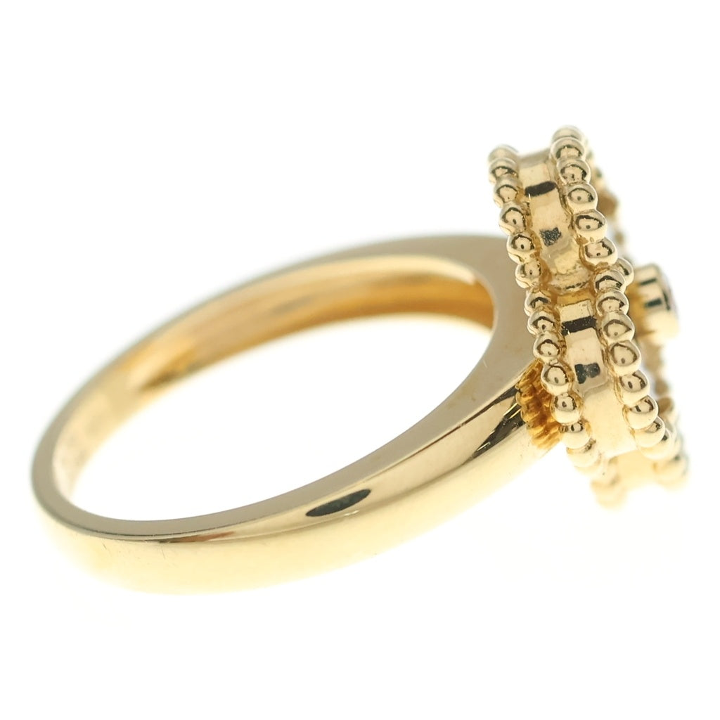 Van Cleef & Arpels(ヴァンクリーフアンドアーペル) ヴィンテージアルハンブラ オニキス 1Pダイヤ リング イエローゴールド #54 VCARA41054 レディース